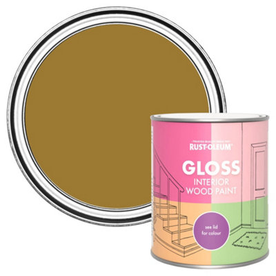 Rust-Oleum Wet Harvest Gloss Interior Wood Paint 750ml
