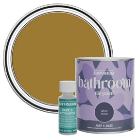 Rust-Oleum Wet Harvest Water-Resistant Bathroom Tile Paint in Gloss Finish 750ml