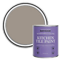 Rust-Oleum Whipped Truffle Gloss Kitchen Tile Paint 750ml