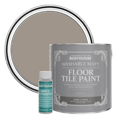 Rust-Oleum Whipped Truffle Washable Matt Floor Tile Paint 2.5L