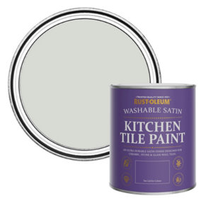 Rust-Oleum Winter Grey Satin Kitchen Tile Paint 750ml