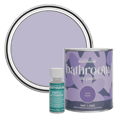 Rust-Oleum Wisteria Satin Bathroom Tile Paint 750ml