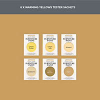 Rust-Oleum Yellow Chalky Furniture Paint Tester Samples - 10ml