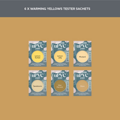 Rust-Oleum Yellow Matt uPVC Paint Tester Samples - 10ml