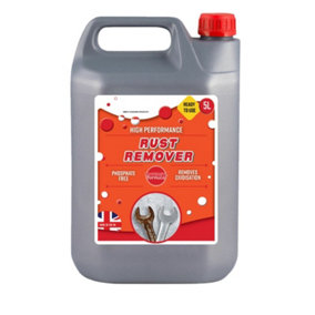 Rust Remover Liquid Treatment 5L Phosphate Free Remove Oxidisation Water Soluble
