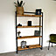 Rustic and Industrial Handmade Bookcase - 185(H)x30(D)x55(W)cm
