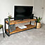 Rustic and Industrial Handmade TV Unit - 40(H)x40(D)x100(W)cm