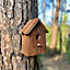Rustic Barkwood Birdhouse Nest Box (Set of 2)