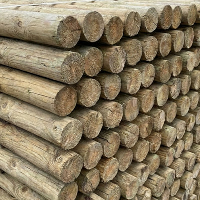 Rustic Chestnut Fence Posts 240CM