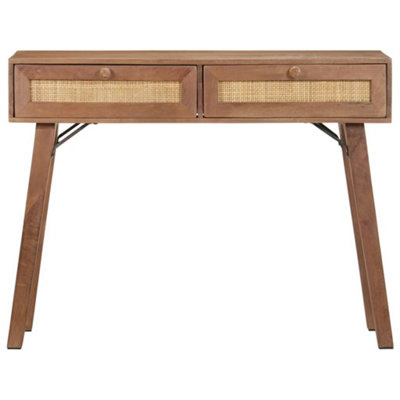 Rustic Console Table 100x35x76 cm Solid Mango Wood