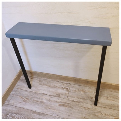 Rustic Console Table Radiator 145mm Square Frame 100cm Nordic Blue Length of 100cm