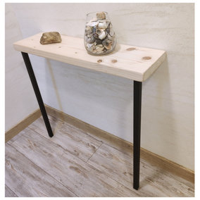 Rustic Console Table Radiator 145mm Square Frame 100cm Unprimed Length of 120cm