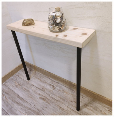 Rustic Console Table Radiator 145mm Square Frame 85cm Unprimed Length of 90cm