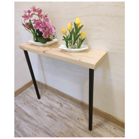 Rustic Console Table Radiator 225mm Square Frame 100cm Primed Length of 100cm