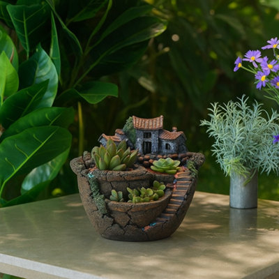 Rustic Country Succulent Planter Garden