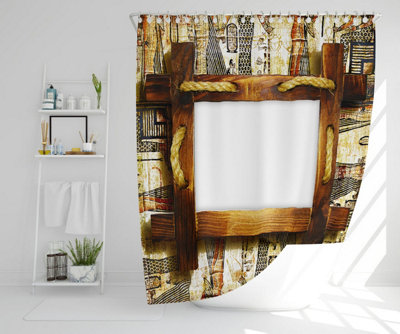 Rustic Egyptian Wooden Frame (Shower Curtain) / Default Title Price Comparisons | Compare The Build