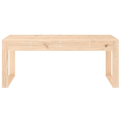 Rustic Garden Bench 110x38x45 cm Solid Wood Pine