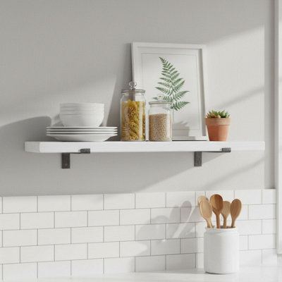 Rustic Handmade Wall Shelf, Wall Mounted, 150cm x 14cm DOWN Design ...