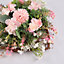Rustic Heart Shaped Assorted Flowers Wreath Wedding Decoration 30 x 30 cm