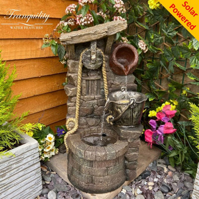 Rustic Jug Traditional Solar Water Feature