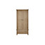 Rustic Limed Oak 2 Door 1 Drawer Wardrobe