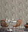 Rustic Natural Distressed Elm Wood Plank Effect Neutral Realistic Wallpaper