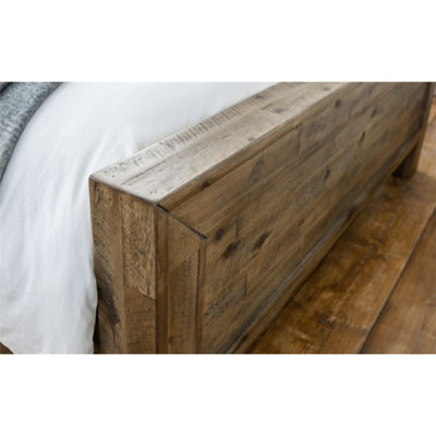 Rustic Oak Bed Frame - Double 4ft 6" (135cm)