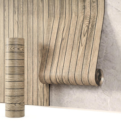 Rustic Pine Wood Grain Texture Wall Sticker 260 x 40 cm / 102.4 x 15.7 ...