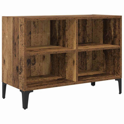 Rustic Rustic Entertainment Unit Old Wood Particle board Medium Storage