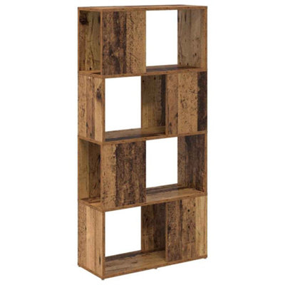 Rustic Storage Unit Old wood Engineered wood 60 x 24 x 124 cm