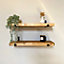 Rustic wooden Shelves- Set of two - Large - 90cm