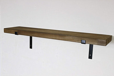 Rustic wooden shelves b&q sales