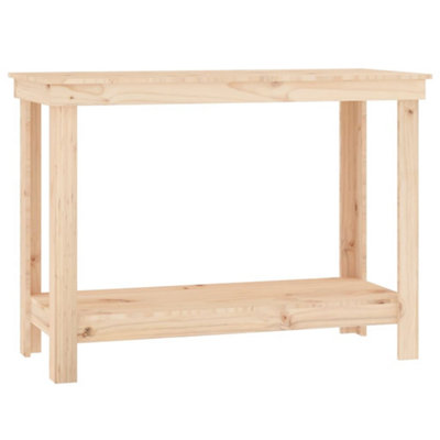Rustic Work Bench 110x50x80 cm Solid Wood Pine