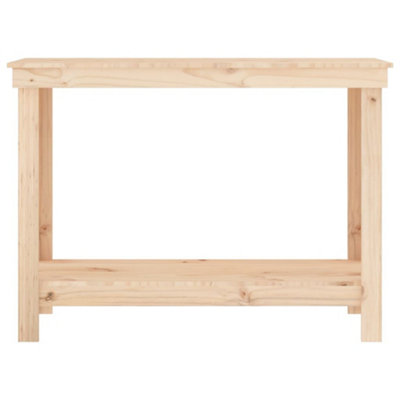Rustic Work Bench 110x50x80 cm Solid Wood Pine
