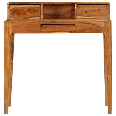 Rustic Writing Desk with Drawers Solid Wood 88x50x90 cm
