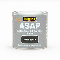 Rustins All Surface All Purpose Paint - Black 250ml
