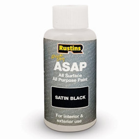 Rustins All Surface All Purpose Paint - Black 50ml