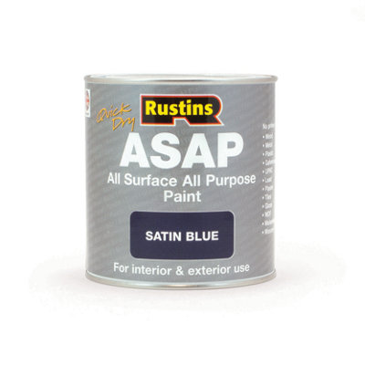 Rustins All Surface All Purpose Paint - Blue 1ltr