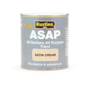 Rustins All Surface All Purpose Paint - Cream 500ml