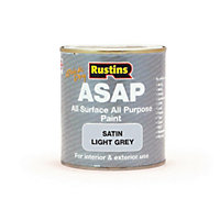 Rustins All Surface All Purpose Paint - Light Grey 500ml