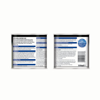 Rustins Blackboard Black Paint - 100ml