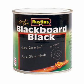 Rustins Blackboard Black Paint - 250ml