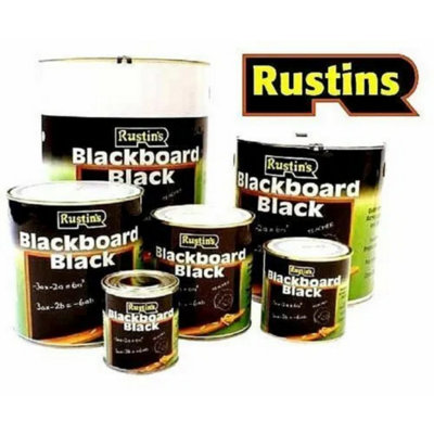 Rustins Blackboard Black Paint - 250ml