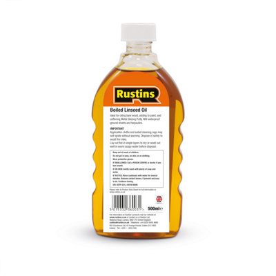 Rustins Boiled Linseed Oil Traditional Wood Restorer & Protect 500ml