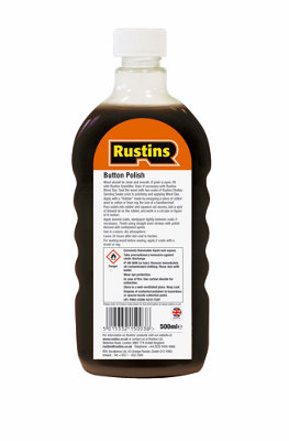 Rustins Button Polish Traditional Polish High Gloss Finish 500ml
