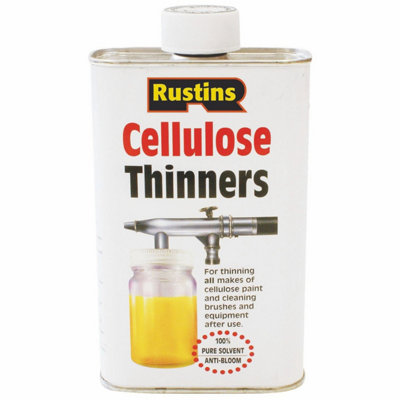 Rustins Cellulose Thinners High-Performance Solvent Cleaner 500ml