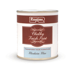 Rustins Chalky Finish Paint Blenheim - Blue 250ml
