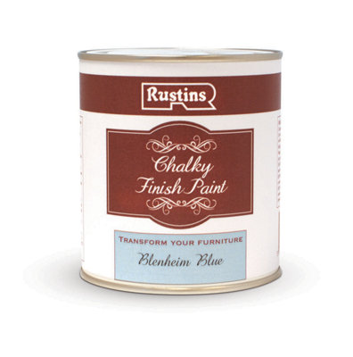 Rustins Chalky Finish Paint Blenheim - Blue 500ml