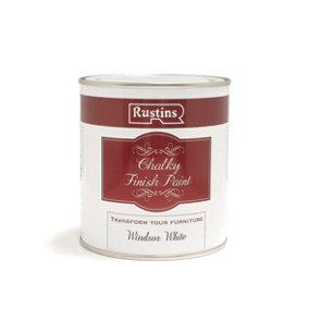 Rustins Chalky Finish Paint Windsor - White 500ml