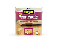 Rustins Floor Varnish Satin - Clear 2.5ltr